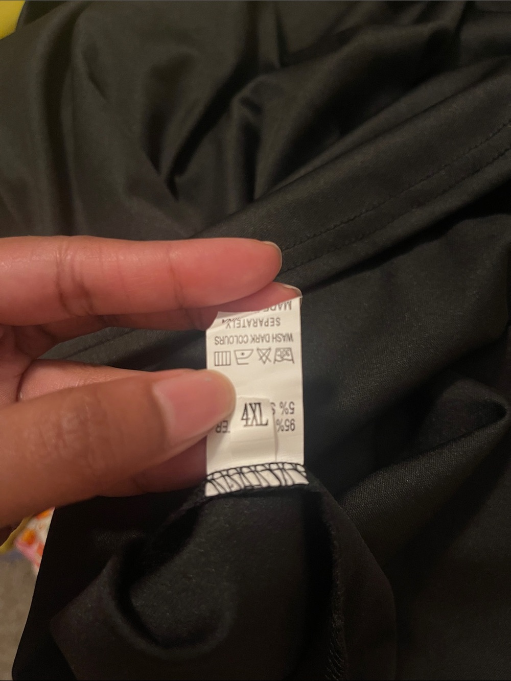 Plus/Curvy Black Cami Drawstring Dress - Size 4X - Picture 7 of 10
